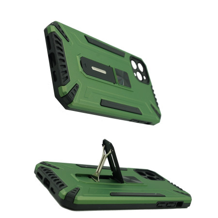 Husa de protectie Flippy pentru Apple iPhone 12 Pro Max Defender Model 4 cu suport, Verde deschis