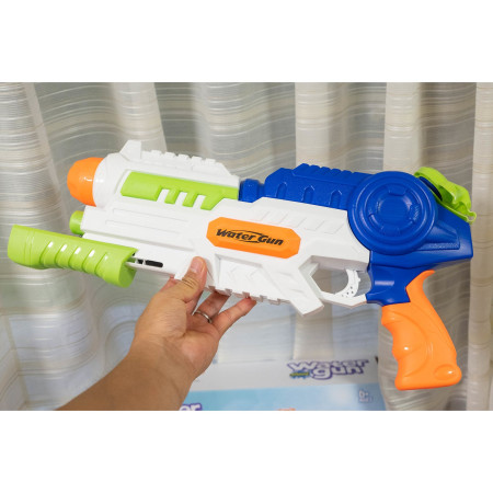 Set 2x Pistol cu Apa pentru Copii, Rezervor, Pentru Piscina/Plaja, Flippy, 6ani+, Roz + Albastru, 1000 ML