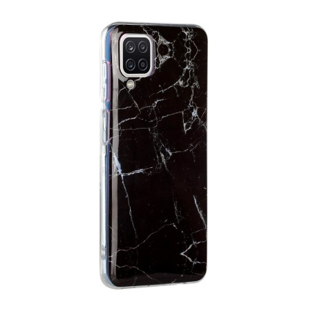 Husa protectie pentru Apple iPhone 11 Pro Soft IMD TPU Marble Negru cu Suport inclus