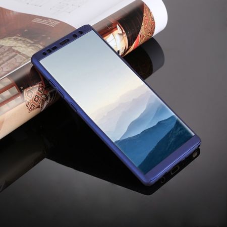 Husa Samsung Galaxy Note 8 Full Cover 360 Albastru + Folie de protectie