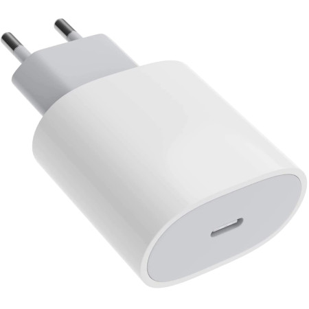 Adaptor pentru iPhone, Type-C, Fast charge, Putere 20 W, Flippy, Alb