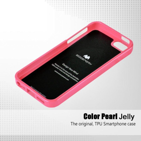 Husa Apple iPhone 5/5S Jelly Case Roz