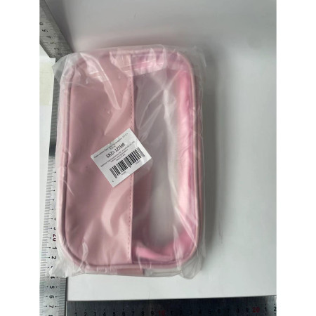 Geanta cosmetice Flippy, pentru voiaj sau organizare, 22 x 12 x 8 cm, roz