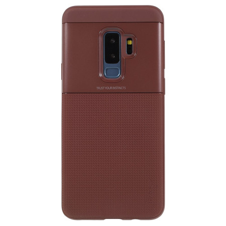 Husa Samsung Galaxy S9 Ipaky Elegant Grid Design TPU Hybrid Maro