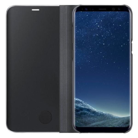 Husa Huawei P20 Flip Cover Oglinda Negru