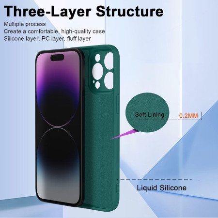 Husa de Protectie, Flippy, pentru Oppo Reno 11 F, Liquid Silicone, cu Microfibra pe Interior, Protectie Antisoc, Compatibil Incarcare Wireless, Verde