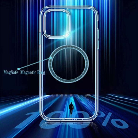 Husa protectie Flippy compatibila cu Apple iPhone 12 Pro Max Mag Safe Silicone Transparent