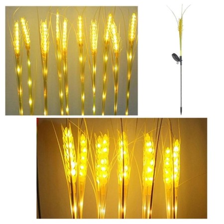 Lumina solara LED tip Spic de grau, inaltime 80 cm, pentru gradina, Flippy