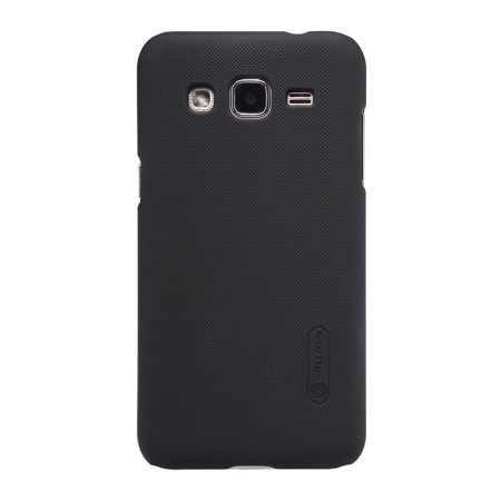 Husa Samsung Galaxy J2 2015 Nillkin Frosted Shield Negru + Folie de protectie