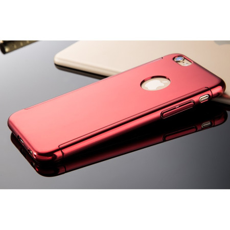 Husa Apple iPhone 6/6S 6 Joyroom (Fata + Spate) Rosu + Folie de protectie