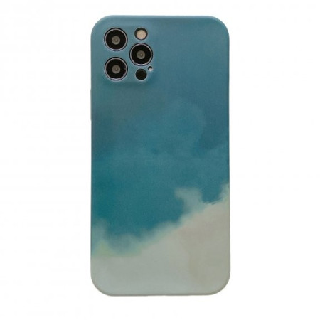 Husa protectie Flippy compatibila cu Apple iPhone XR Tpu Ombre, Verde/Alb