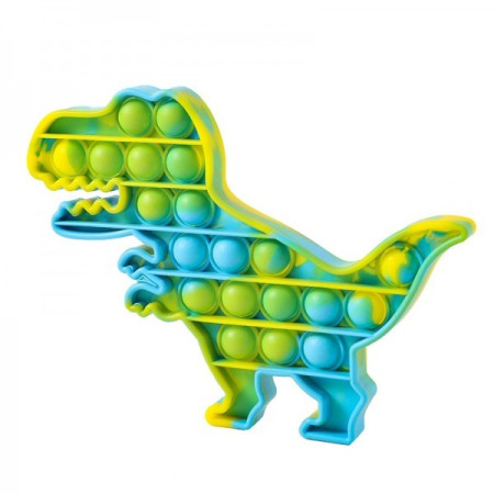 Jucarie Pop it Now & Flip it, Push Bubble Dinozaur Multicolor Model 1