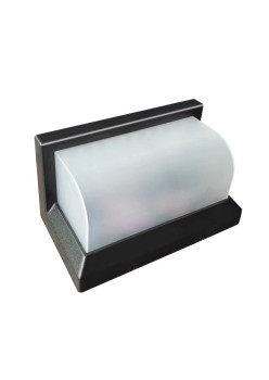 Aplica Solara De Exterior LED Flippy,  13.5 cm x 8 cm, 150 Lumeni 60 LED 18W,  IP65, 3 trepte de lumina, Senzor de Lumina, FORMA ARC, Alb Rece