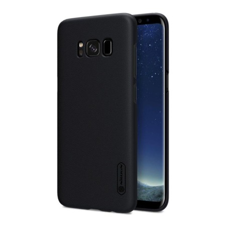 Husa Samsung Galaxy S8 Plus Nillkin Frosted Shield Negru + Folie de protectie