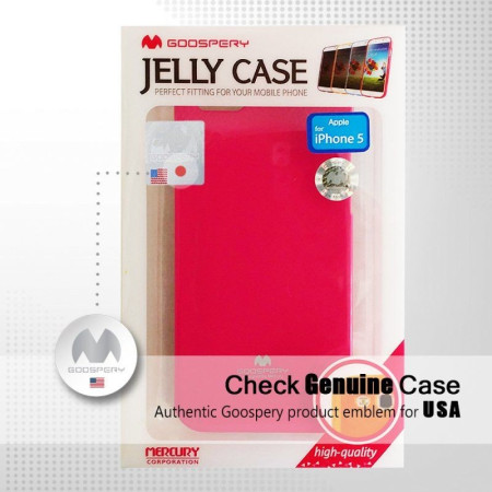 Husa Apple iPhone 5/5S Jelly Case Roz