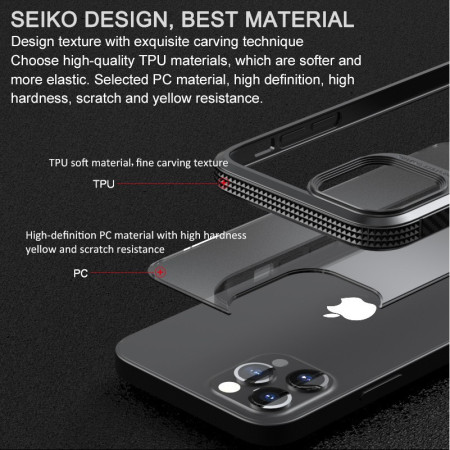 Husa Hibrid Defender MG Series pentru iPhone 14 Pro Max, Flippy, Protectie Antisoc, Negru