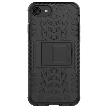 Husa protectie Flippy pentru Huawei P40 Lite E Defender Model 3 cu Suport, Negru