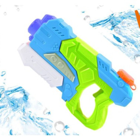 Pistol cu Apa pentru Copii, Rezervor, Pentru Piscina/Plaja, Flippy, 6ani+,  Verde/Albastru, 550ML