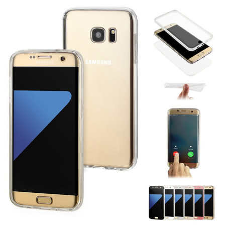 Husa de protectie Flippy® pentru Samsung S7 Edge Full Tpu 360 V2 Transparent