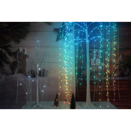 Pom decorativ cu leduri, Flippy, tip salcie, 400 Led, 2.1 M