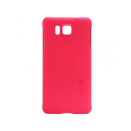 Husa Samsung Galaxy Alpha Nillkin Frosted Shield Rosu + Folie de protectie