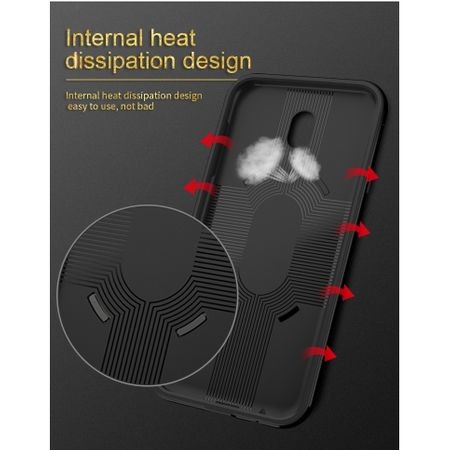 Husa de protectie pentru Samsung Galaxy J7 2017 Ipaky Ring Negru