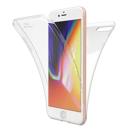 Husa de protectie Flippy® pentru Apple iPhone 8 Full Tpu 360 V2 Transparent