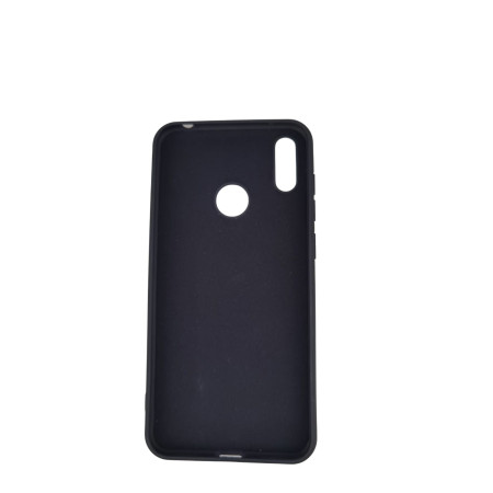 Husa protectie compatibila cu Huawei Y7 2019 Liquid Silicone Case Negru