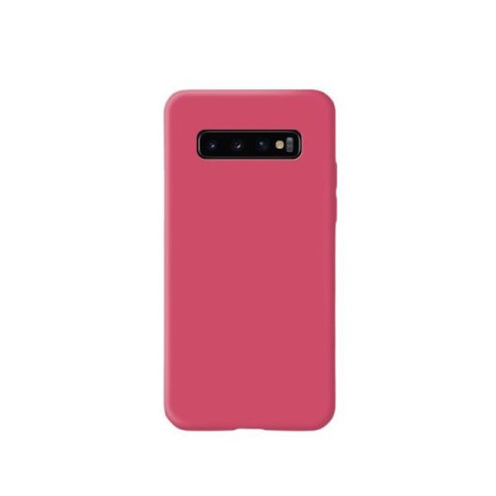 Husa protectie Flippy compatibila cu Samsung Galaxy S10 Liquid Silicone Case Fuchsia