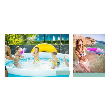 Pistol cu Apa pentru Copii, Rezervor, Pentru Piscina/Plaja, Flippy, 6ani+,  Roz, 600ML