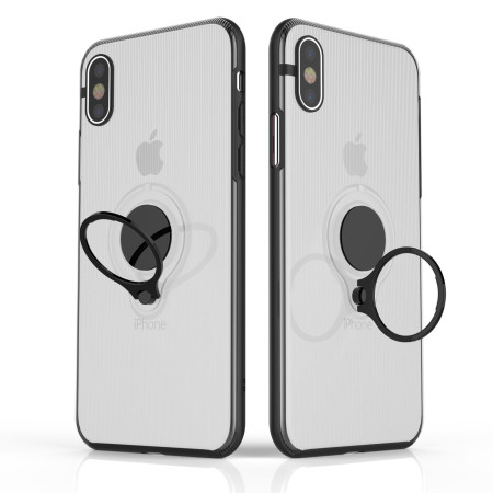 Husa Apple iPhone 7 Armor Ring cu inel magnetic Transparent