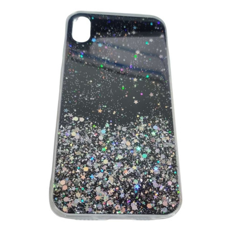 Husa de protectie pentru Apple iPhone XR Luxury Glitter Stelute Negru