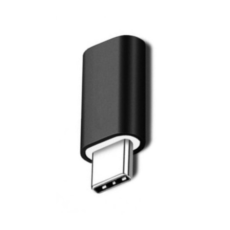 Adaptor iPhone(mama) to Type-C(tata) 2,8 cm, Flippy, Negru