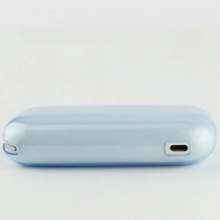 Husa Flippy pentru IQOS 3.0 DUO, de Protectie, Anti Soc si Zgarieturi, din Plastic, 12 x 4.5 cm, Albastru Transparent