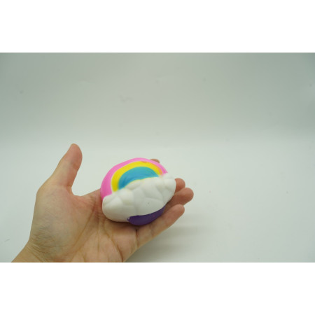 Jucarie Squishy Flippy, Norisor curcubeu, Fidget Toy, Roz