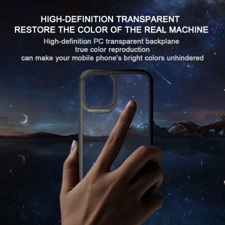 Husa Hibrid Defender MG Series pentru iPhone 14 Plus, Flippy, Protectie Antisoc, Albastru