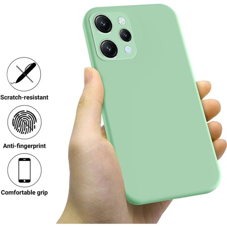 Husa de Protectie Matte TPU, Flippy, pentru Xiaomi Redmi 12, Protectie Camera, Antisoc, Antizgariere, Antialunecare, Acoperire Completa, Verde