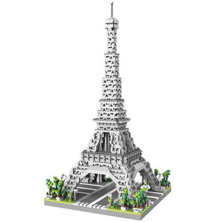 Set de Constructie Turnul Eiffel, Flippy, 6 Ani, Ornament Creativ, 42x20x20 cm, 649 de Piese, Gri