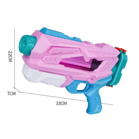 Pistol cu Apa pentru Copii, Rezervor, Pentru Piscina/Plaja, Flippy, 6ani+,  Quick Fill, Roz, 600ML