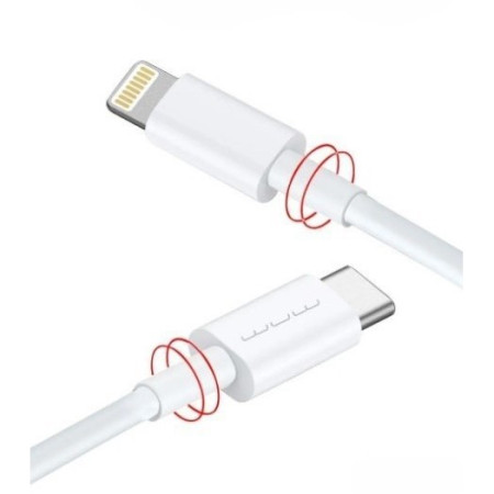 Cablu De Date USB Type-C la iPhone Flippy WUW-X181 20W 1 m, Alb