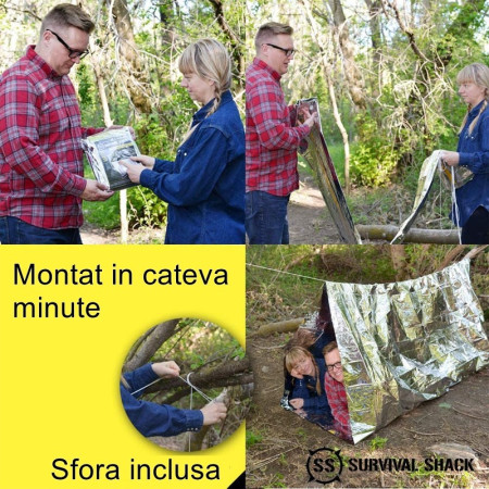 Kit supravietuire multifunctional Flippy, Instrumente profesionale, Trusa de Prim-Ajutor, pentru Camping, Drumetii, Aventuri in aer liber, borseta inclusa, model army