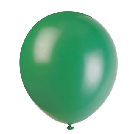 Set 10 Baloane din Latex, Flippy, Model Party, 30 cm, Verde Diferite Nuante, 2.8 g