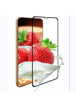 Folie de Protectie, Flippy, pentru iPhone 15 Pro, Full Cover, Ceramics 9D, Anti-soc, Anti-amprenta, Margini Negre, Transparent