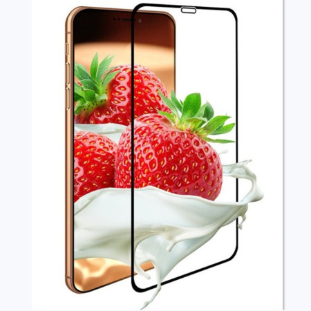 Folie de Protectie, Flippy, pentru iPhone 15 Pro, Full Cover, Ceramics 9D, Anti-soc, Anti-amprenta, Margini Negre, Transparent