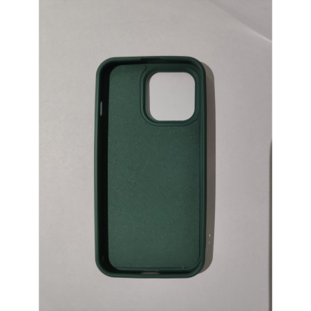 Husa protectie Flippy compatibila cu Apple iPhone 13 Pro Liquid Silicone Ring cu suport rotativ Verde