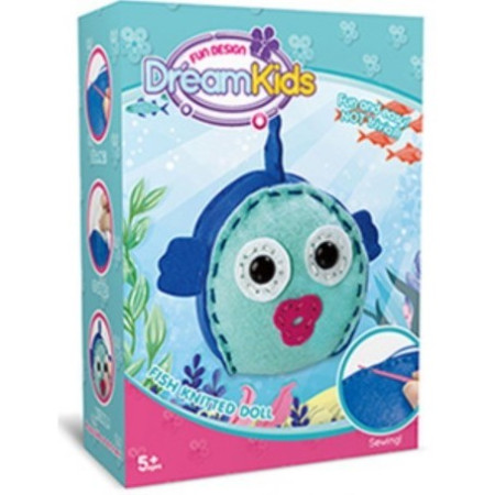 Set creatie perna pentru copii Model 2, Dream Kids, Peste