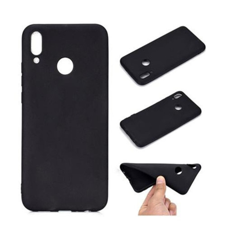 Husa protectie compatibila cu Huawei P Smart Z Liquid Silicone Case Negru