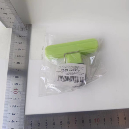 Cleste Multifunctional pentru Sigilarea Pungilor, Flippy, din Plastic, Mentine Alimentele Proaspete, 7x6.5 cm, Verde