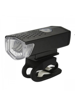 Far cu LED proiector pentru bicicleta\trotineta, Flippy, reincarcabil, cablu USB inclus, 3 moduri de lumina, IPX4, Negru, 6.5x2.9x2.3 cm