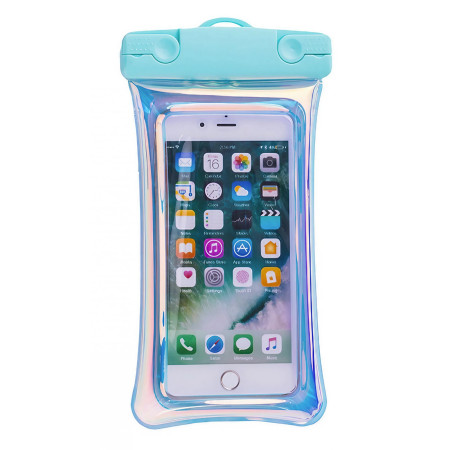 Husa subacvatica Waterproof Flippy, Snowproof, Universala, Senzoriala, cu Snur, pentru telefon sau documente, Verde Menta